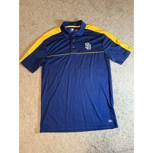 TX3 Cool MLB San Diego Padres Genuine Merchandise Dri Fit Polo Shirt Men Medium